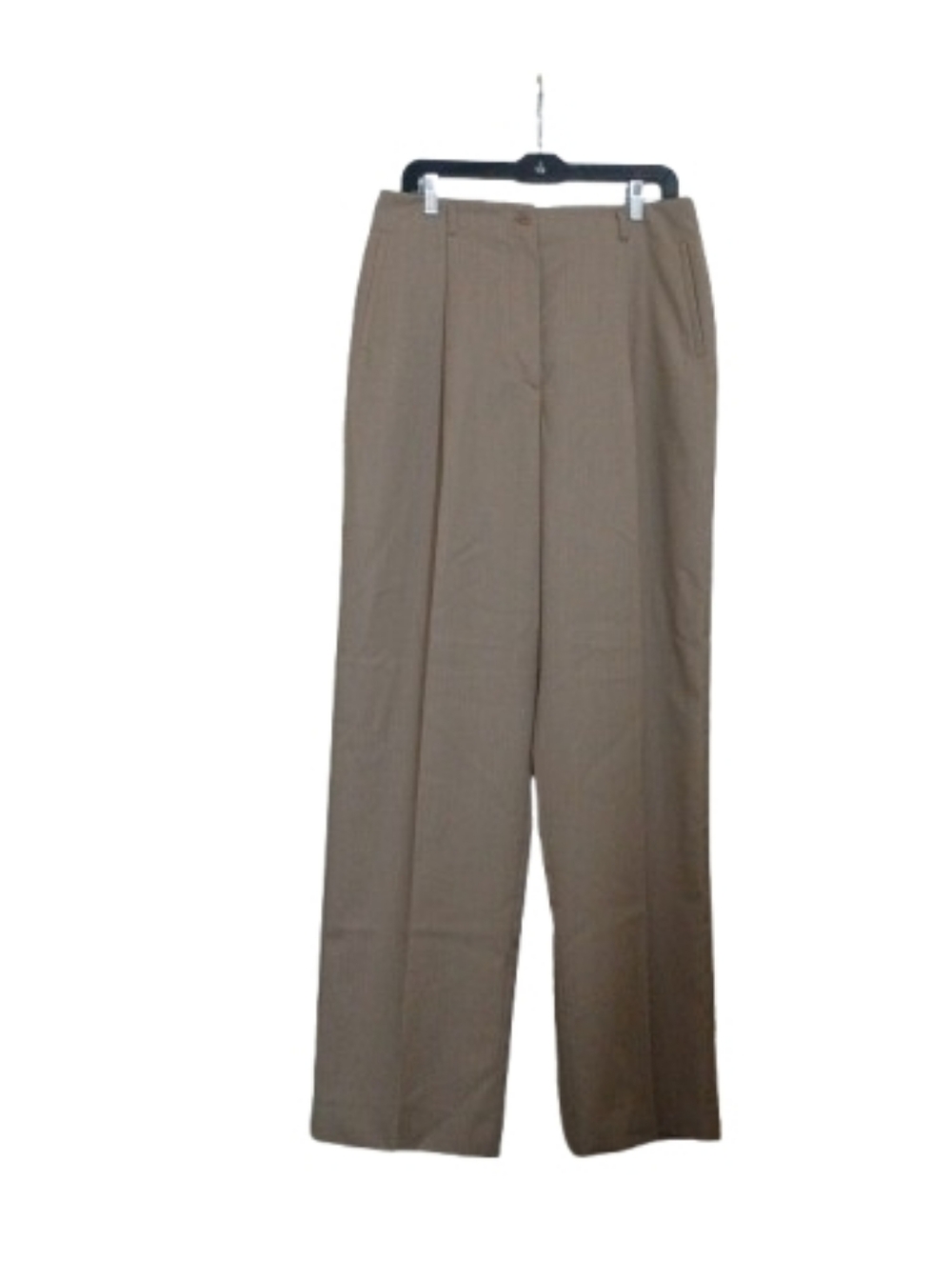Zanella Taupe Wide-Leg Pleated Trousers - Picture 14 of 15